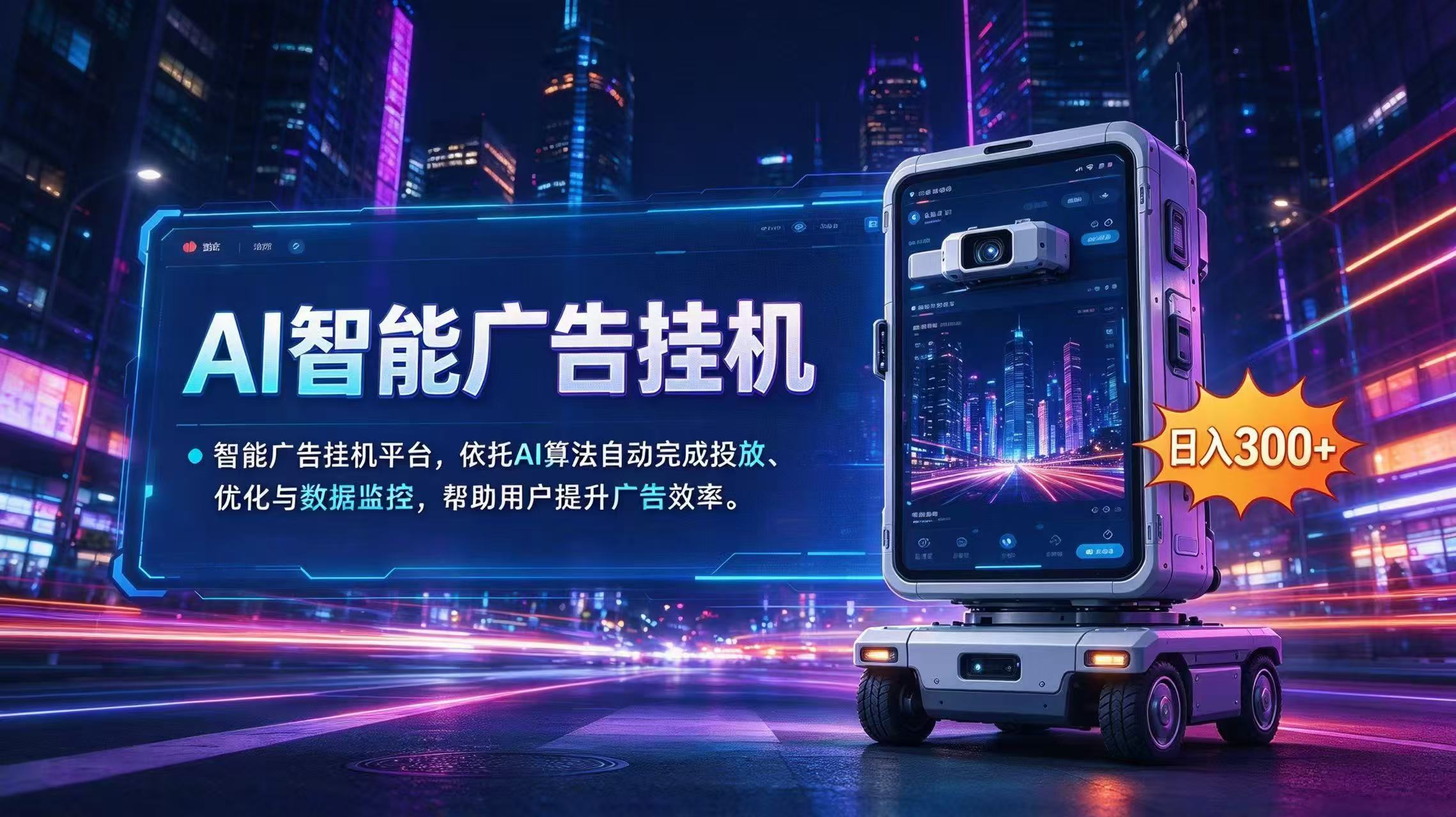 AI 智能广告挂机｜AI 自动运行，轻松托管广告任务-酷乐网