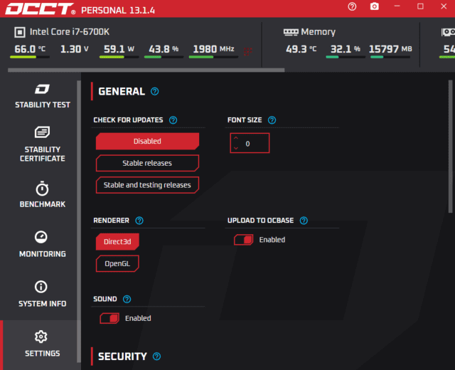 OCCT v15.0.2.99便携版：专业烤鸡测试，电脑硬件性能一测便知