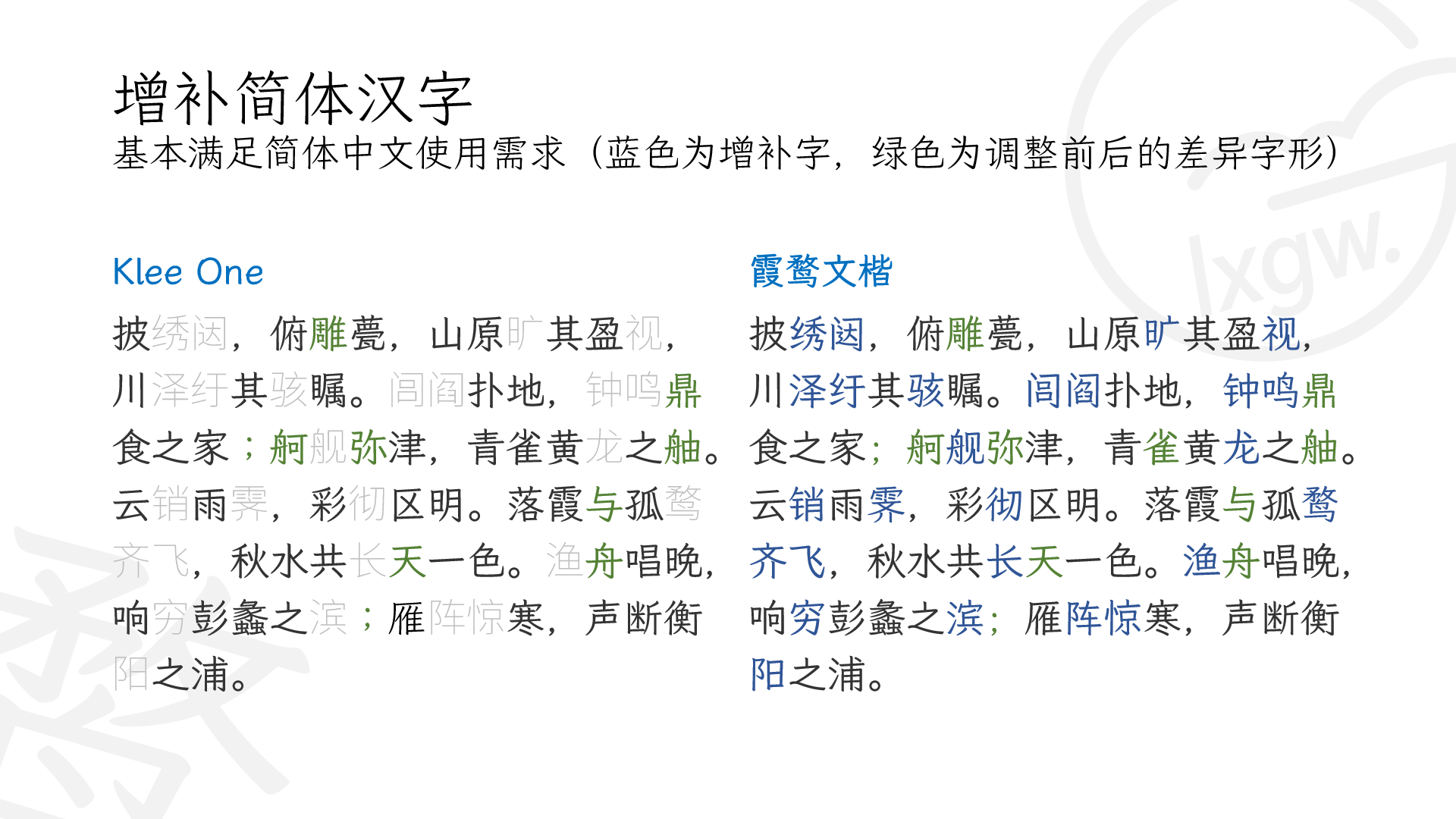 霞鹜文楷