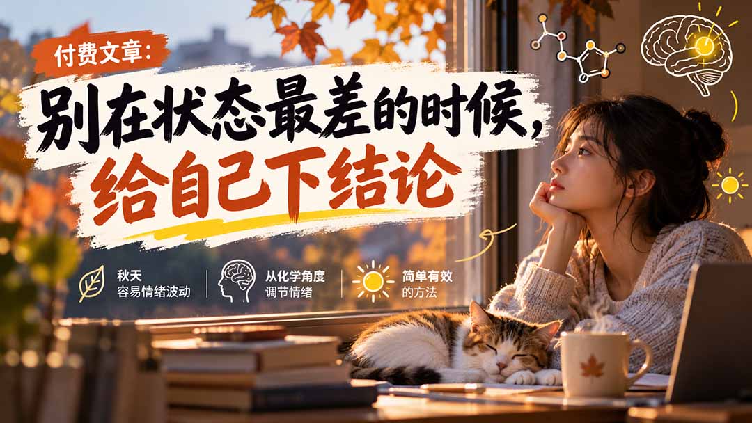 图片[1]-【无水印】某付费文章：别在状态最差的时候，给自己下结论-酷乐网