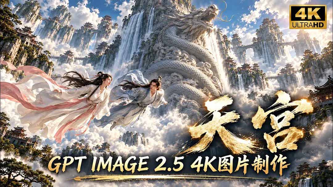 【无水印】GPT Image 2.5实测！4K到底多清楚？皮肤、手指、修图与天宫场景全面测试-酷乐网